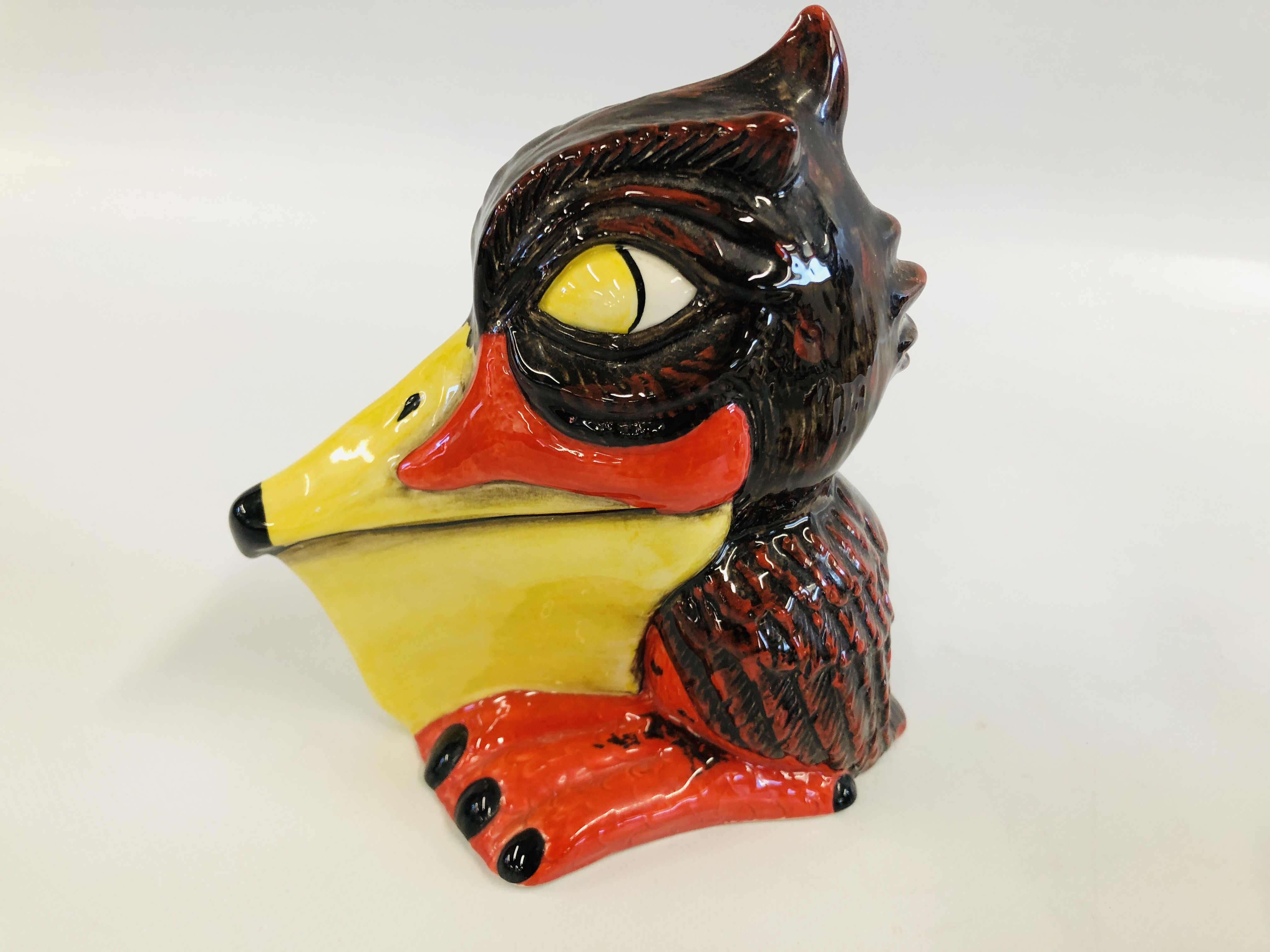 POTTERY "ANGRY ROOK" SIGNED LORNA BAILEY H 18CM. - Image 7 of 8