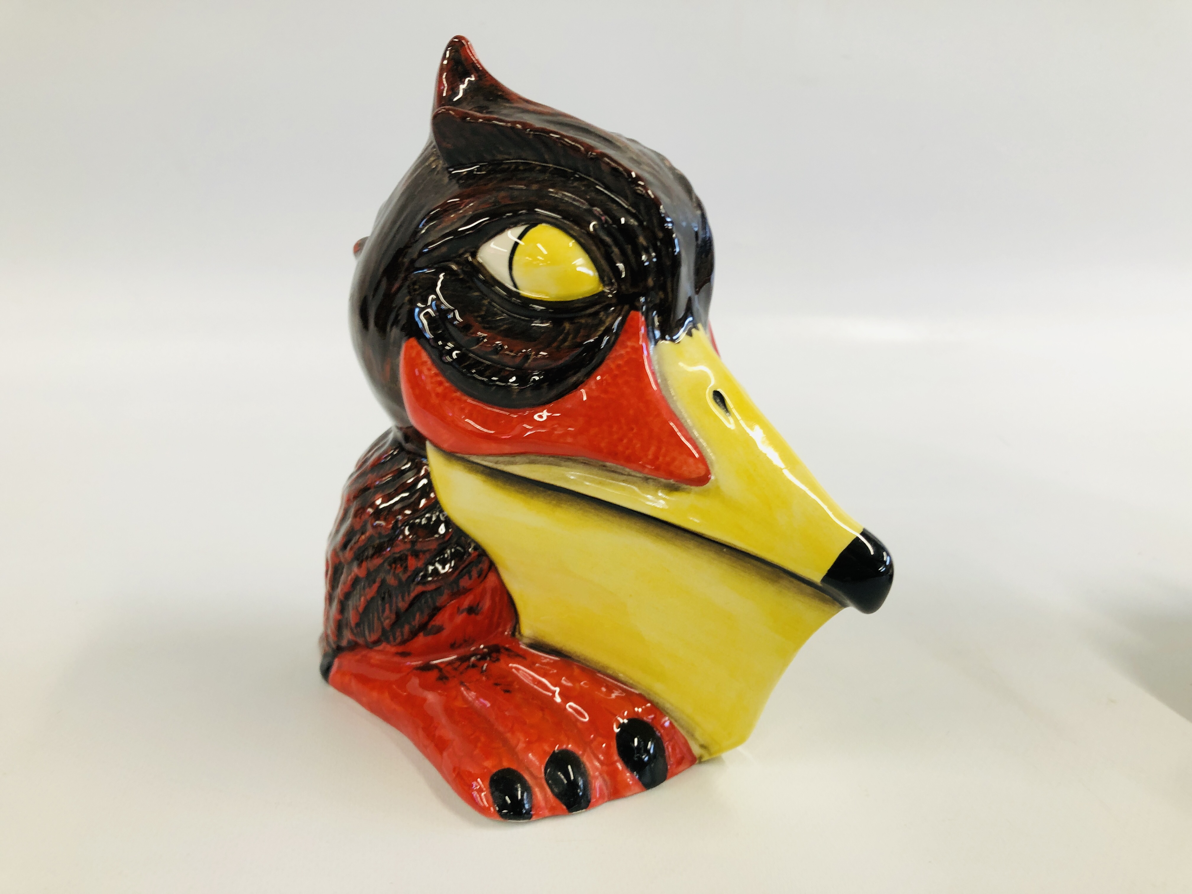POTTERY "ANGRY ROOK" SIGNED LORNA BAILEY H 18CM. - Image 6 of 8