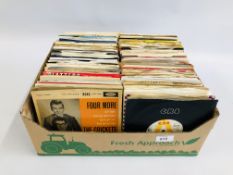 BOX OF ASSORTED MAINLY AMERICAN AND SINGLES, EP'S ETC.
