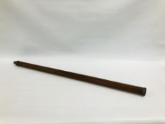 A VINTAGE WOODEN TELESCOPE A/F.