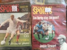 WORLD SPORTS MAGAZINE, A RUN FROM 1952 TO 1973, SOME YEARS COMPLETE (APPROX 175).