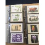 A COLLECTION OF UNUSED GB PHQ CARDS 1973 - 1989 IN FOUR ALBUMS, APPEARS COMPLETE,
