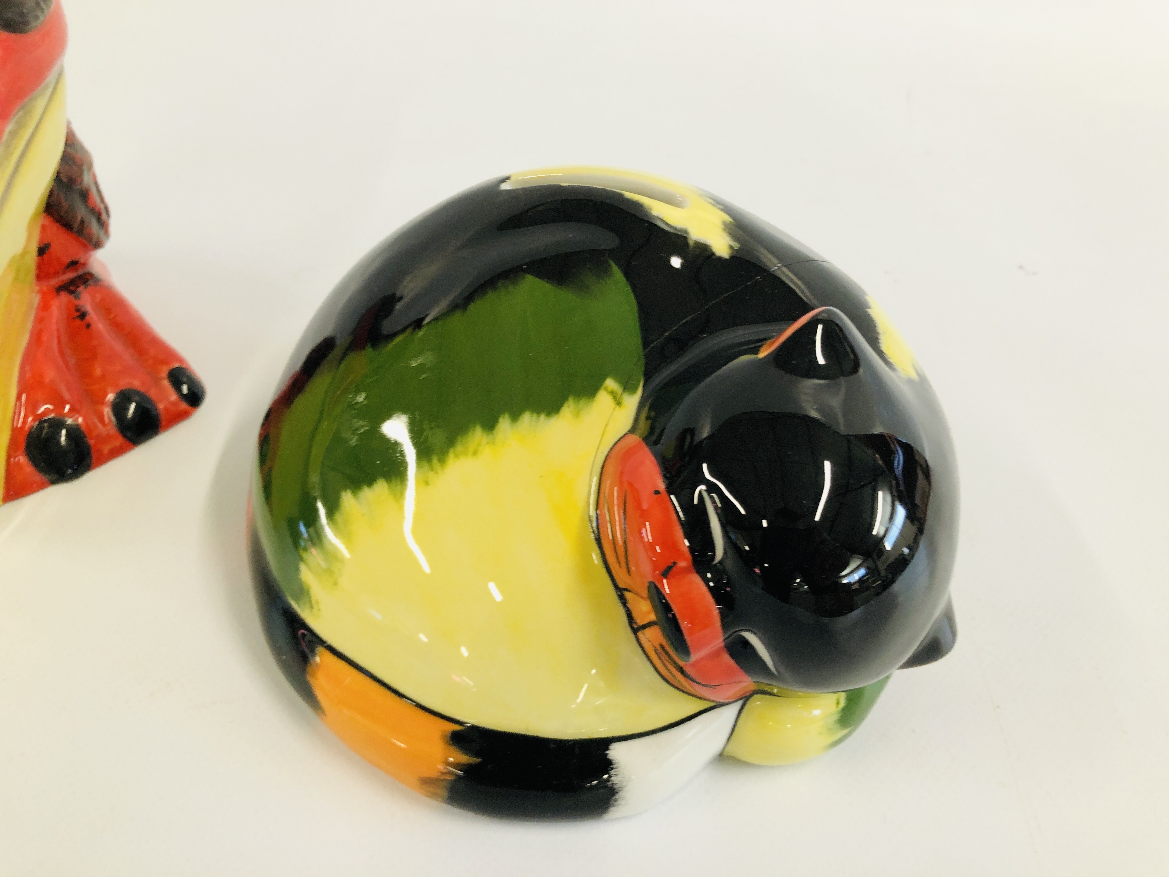 POTTERY "ANGRY ROOK" SIGNED LORNA BAILEY H 18CM. - Image 2 of 8