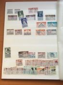 LARGE BOX MAINLY COMMONWEALTH STAMPS IN FIFTEEN STOCKBOOKS.