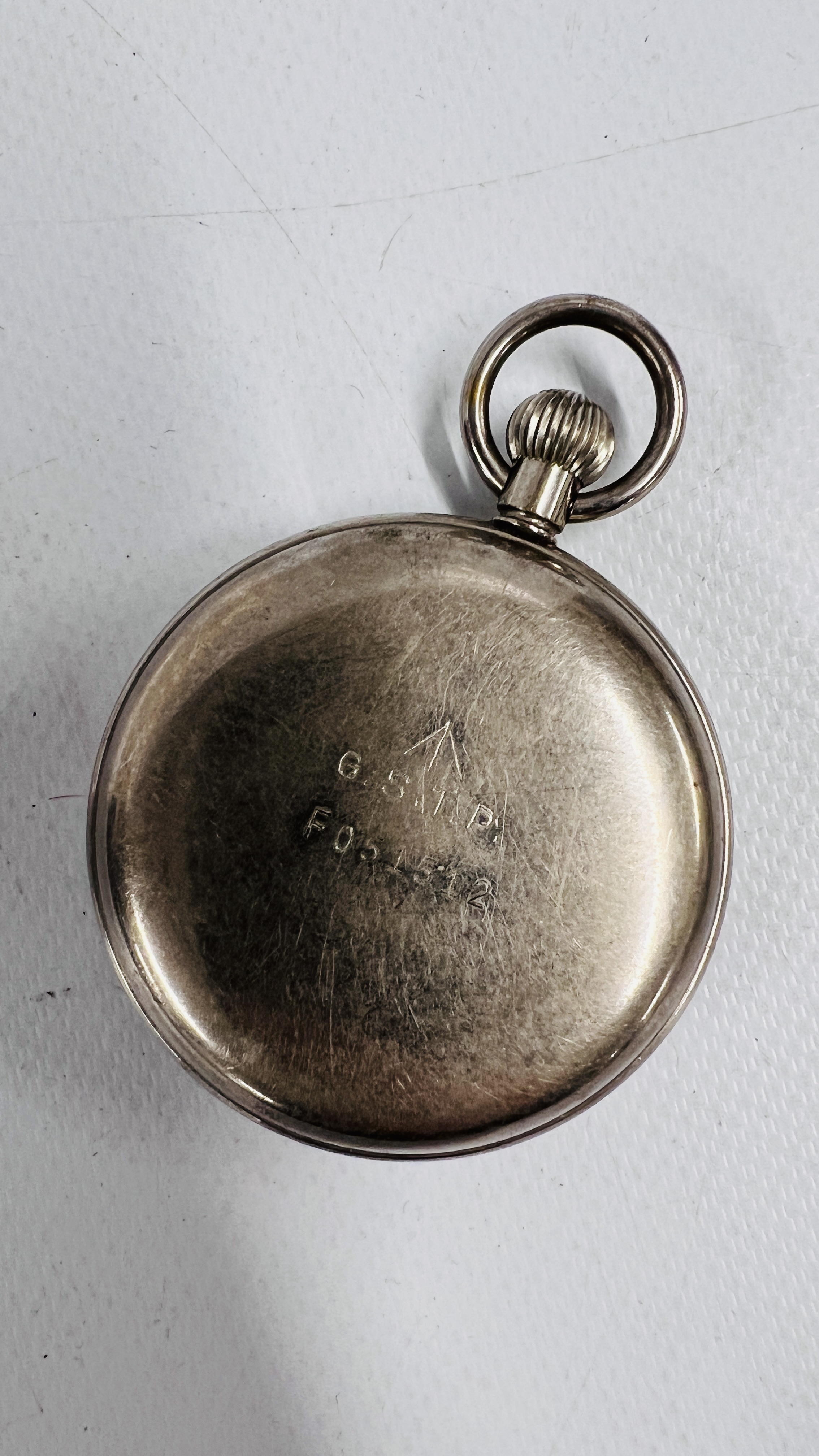 A VINTAGE MILITARY OMEGA POCKET WATCH G.S.T.P. FO51512. - Image 6 of 11