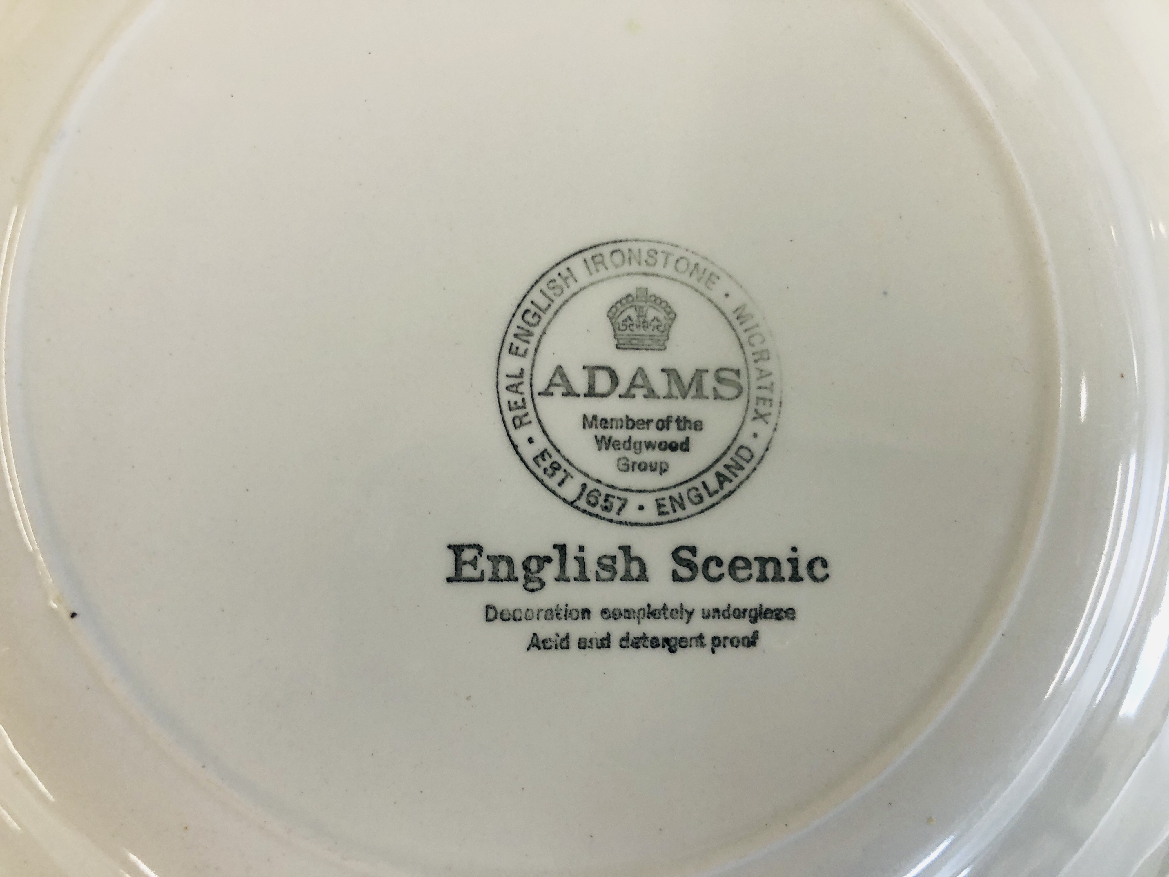 AN EXTENSIVE COLLECTION OF ADAMS IRONSTONE ENGLISH SCENIC TEA AND DINNERWARE TO INCLUDE BLUE, - Image 5 of 6