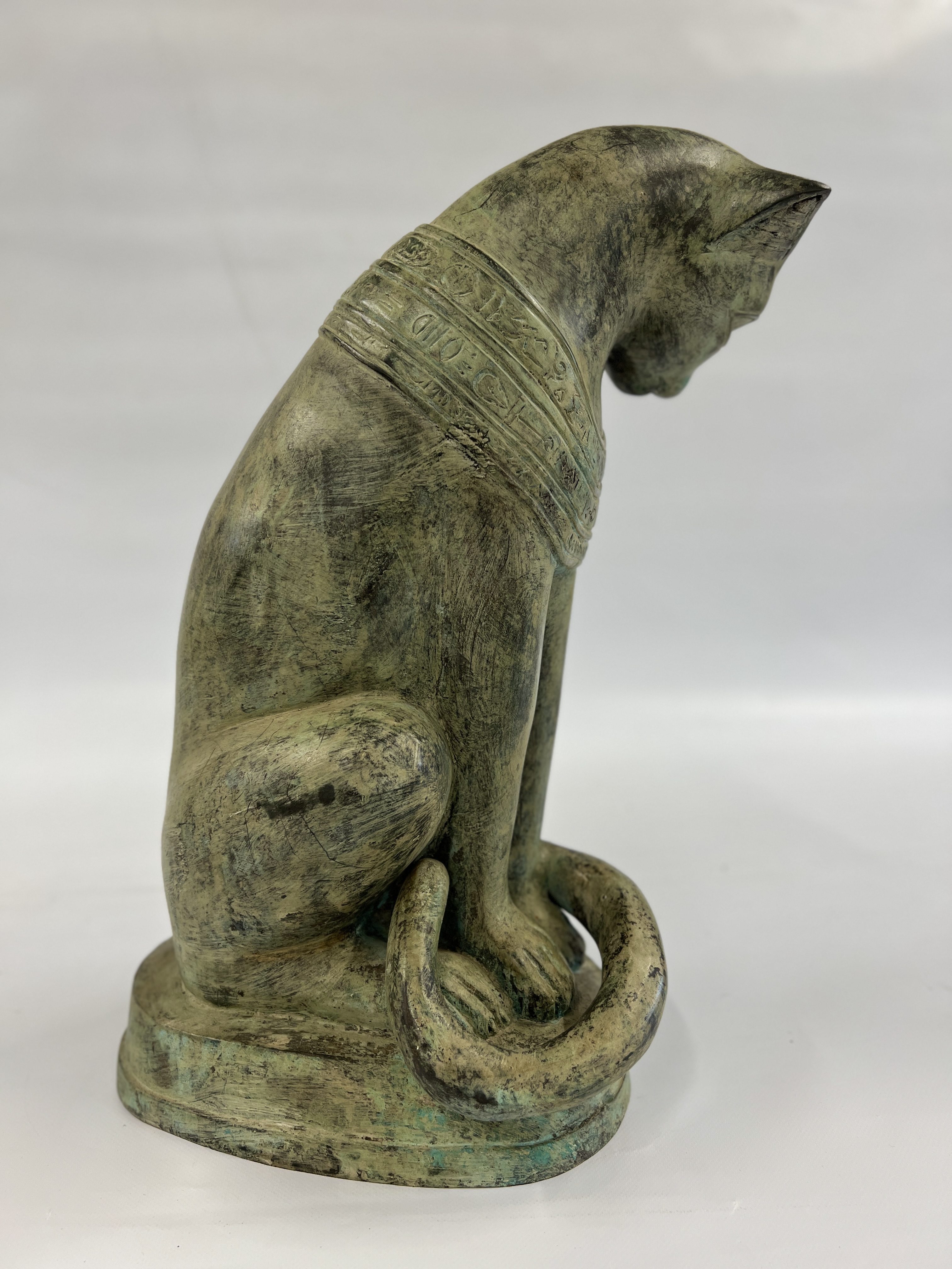 A BRONZE STUDY OF A SPHYNX - HEIGHT 49CM. - Image 5 of 11