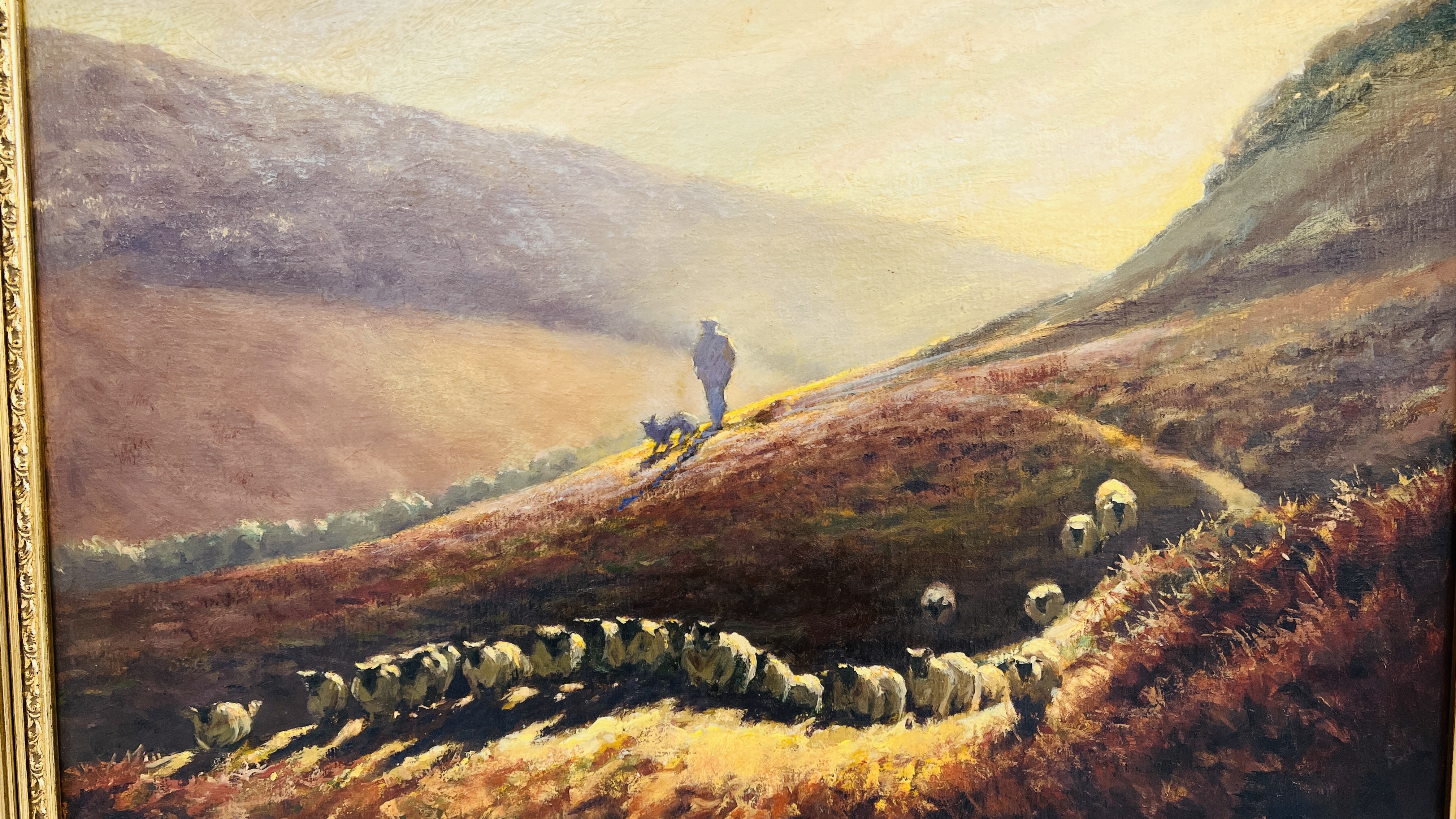 OIL ON CANVAS "DAWN FROM ROSEDALE" BEARING SIGNATURE GEOFF BINNS, 49.5CM X 75CM. - Image 2 of 4