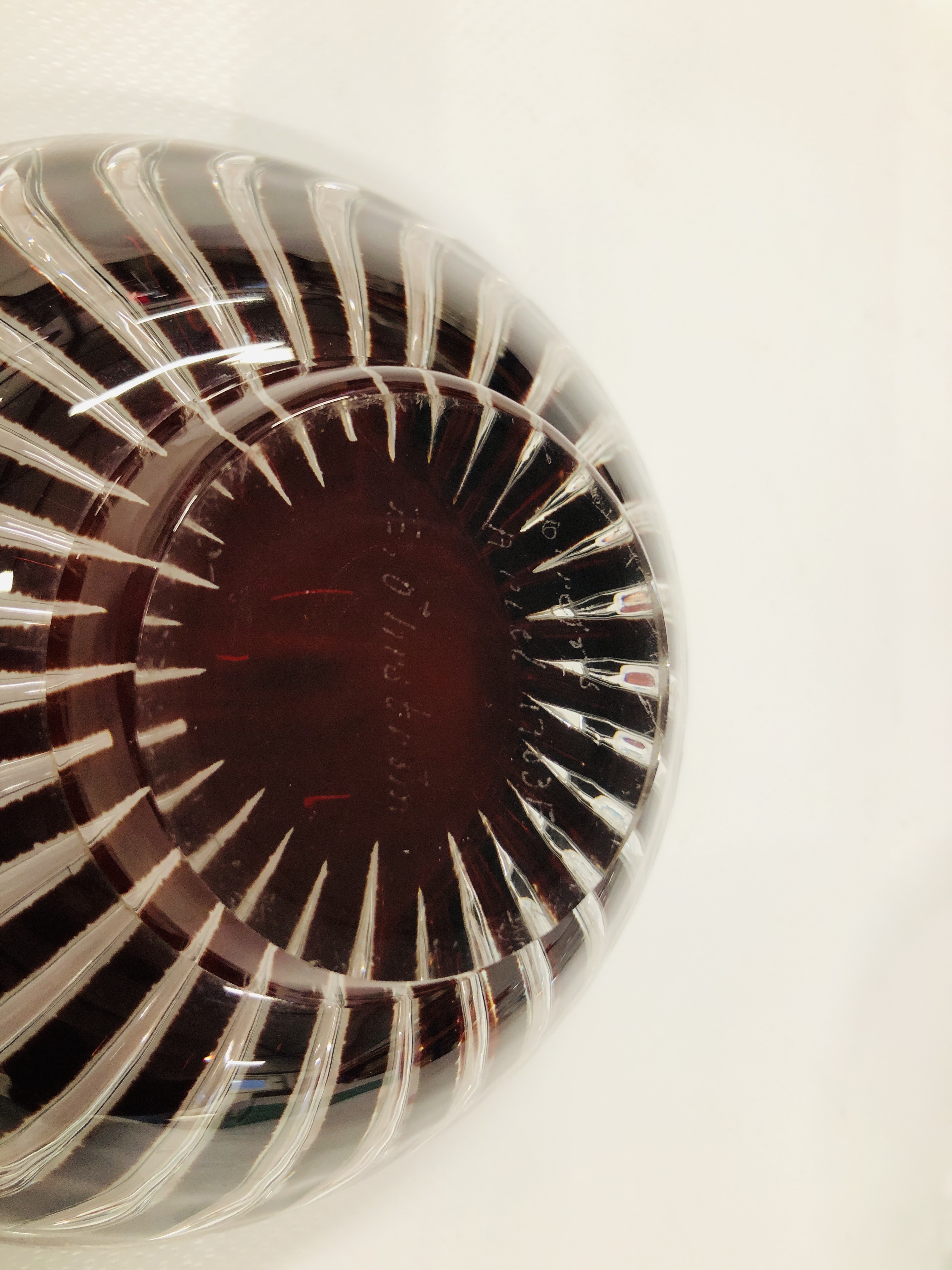 A BLUE OVAL GLASS DISH ALONG WITH THREE SMALL GLASS BOWLS, ONE WITH RED SPIRAL DECORATION, - Image 11 of 14