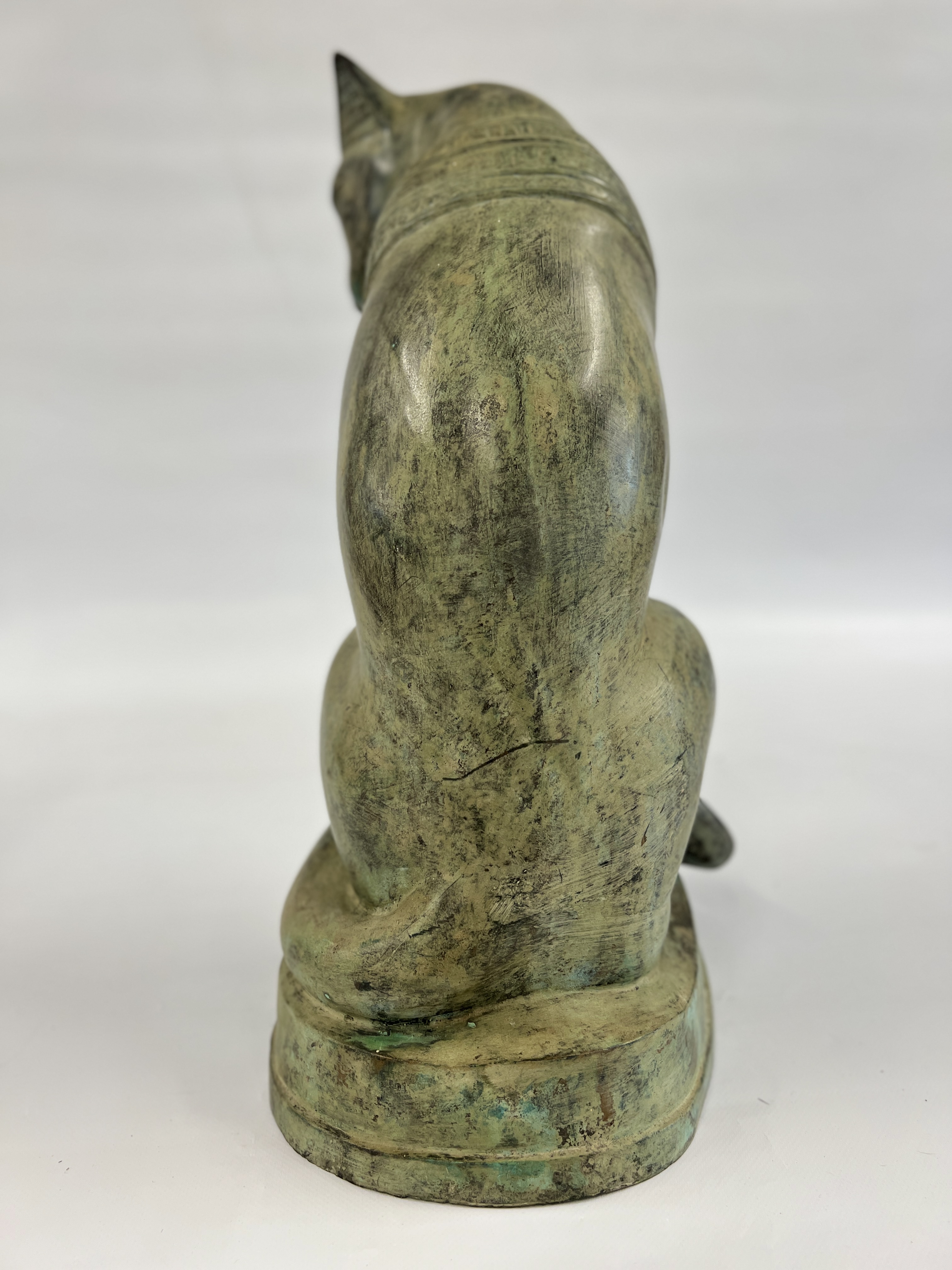 A BRONZE STUDY OF A SPHYNX - HEIGHT 49CM. - Image 8 of 11