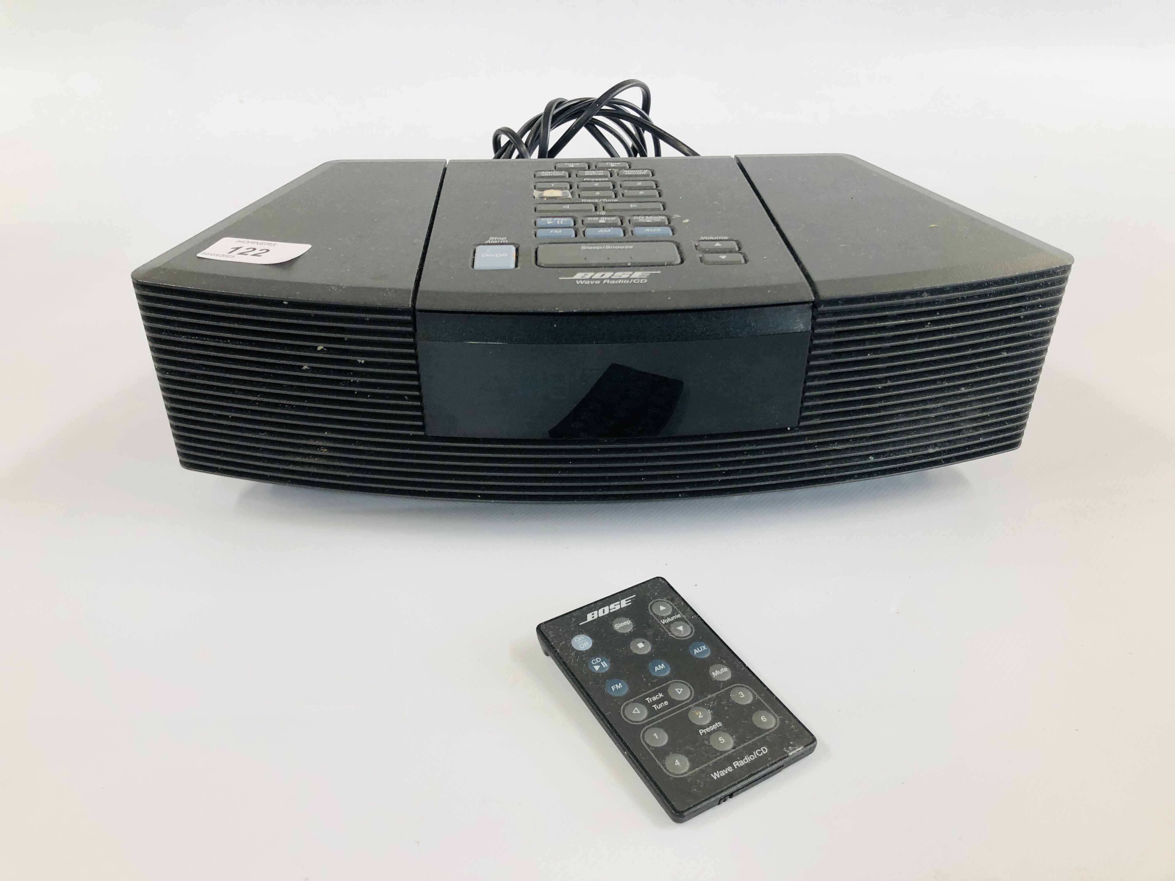 BASE WAVE RADIO / CD WITH REMOTE MODEL AWRC2G - SOLD AS SEEN.