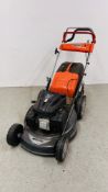 AN OLEO-MAC "ALLROAD PLUS 4" PETROL ROTARY MOWER WITH GRASS COLLECTOR.