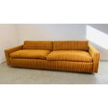 A MID C20TH FOUR SEATER SOFA,