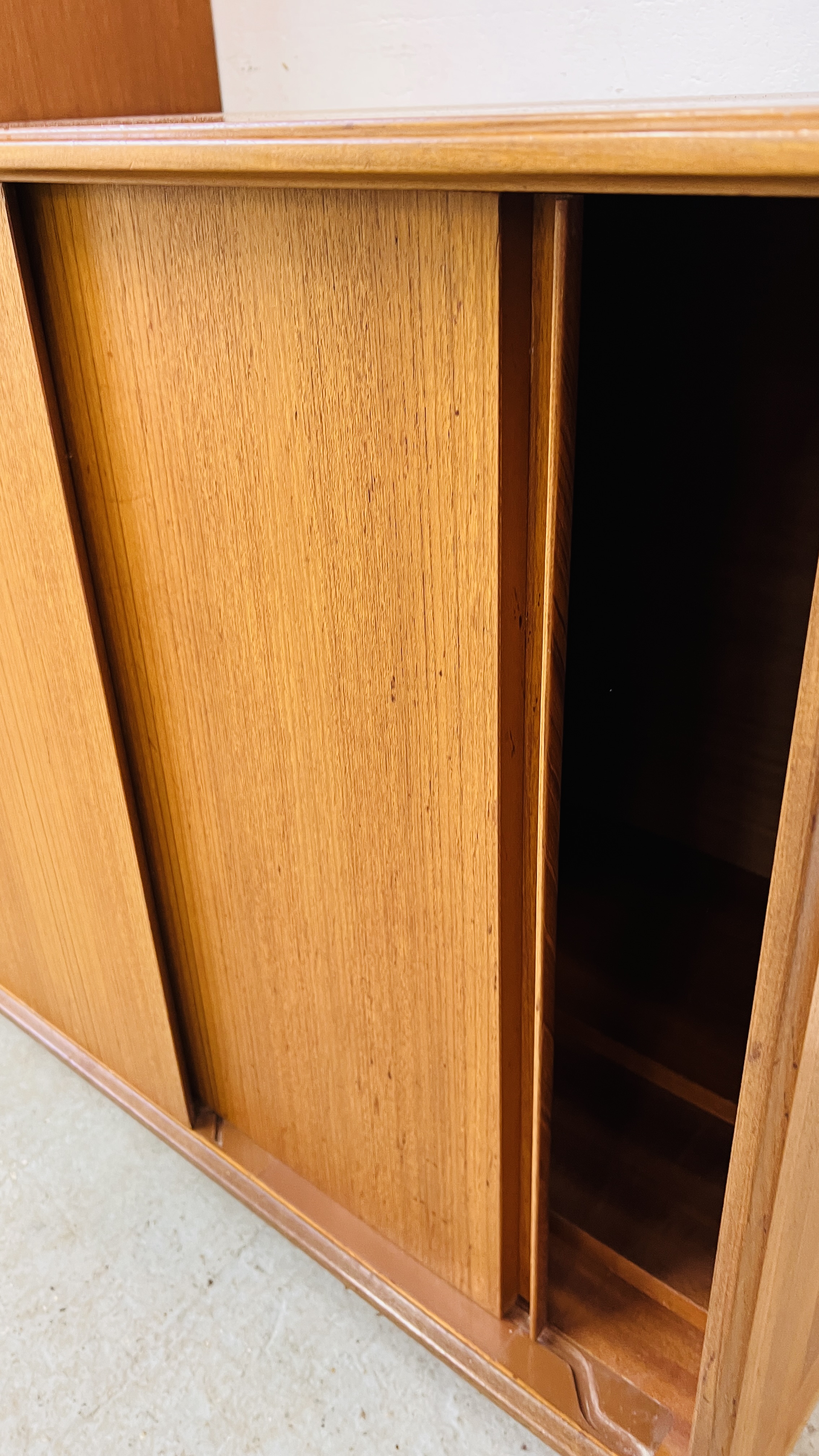 TWO G PLAN TEAK WALL UNITS, EACH W 76CM, D 46CM, H 199CM. - Image 4 of 11