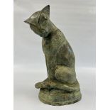 A BRONZE STUDY OF A SPHYNX - HEIGHT 49CM.