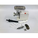 SUPER GRINDER PROFESSIONAL ELECTRIC MINCER WITH ACCESSORIES. - SOLD AS SEEN.