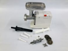 SUPER GRINDER PROFESSIONAL ELECTRIC MINCER WITH ACCESSORIES. - SOLD AS SEEN.