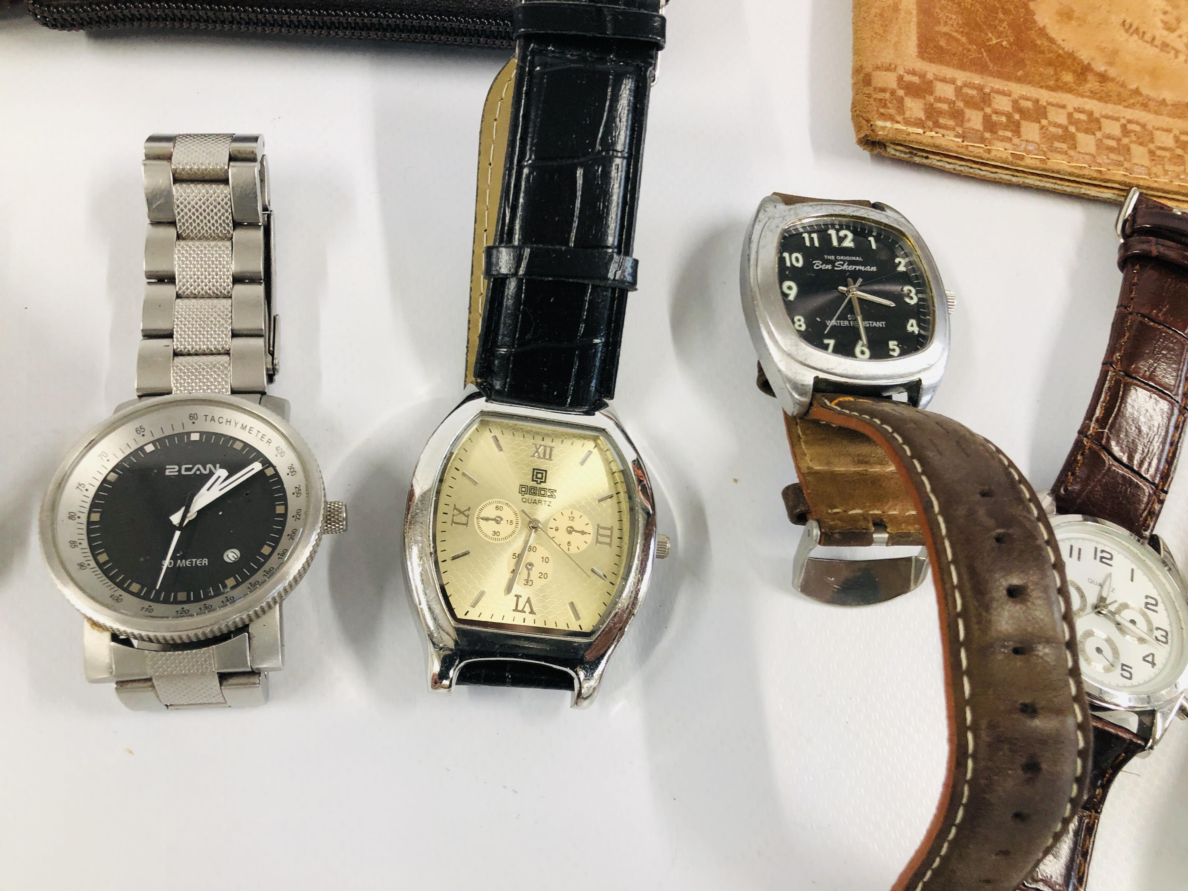 COLLECTION OF FIFTEEN VARIOUS WRIST WATCHES, SOME A/F CONDITION TO INCLUDE TOMMY HILFIGER, - Image 3 of 8