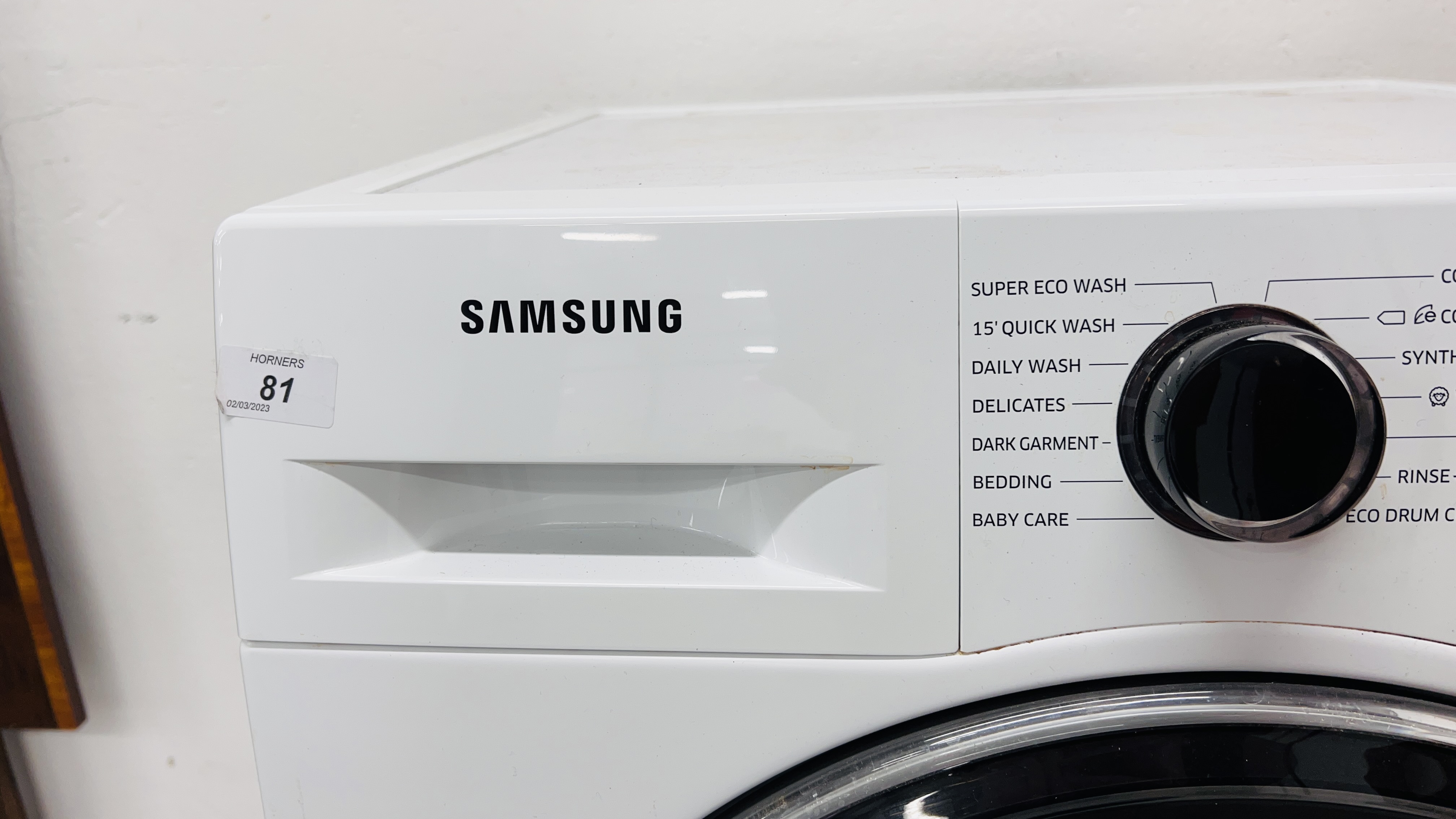 A SAMSUNG ECO BUBBLE 7KG WASHING MACHINE - SOLD AS SEEN. - Image 3 of 8