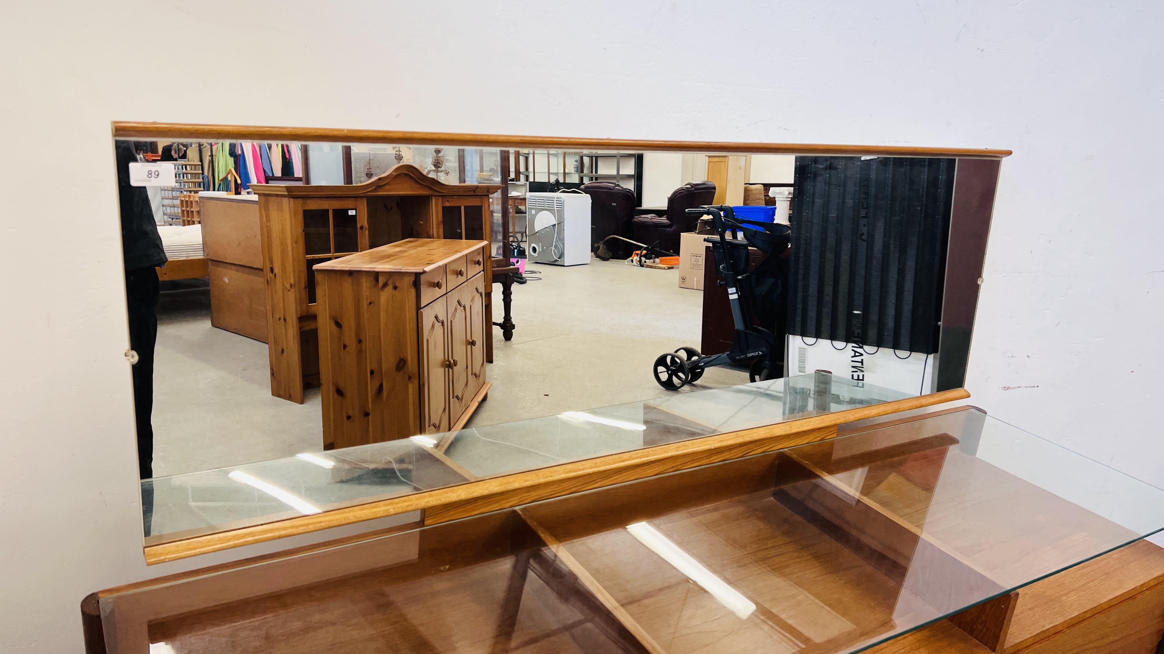 A MID CENTURY TEAK SIX DRAWER DRESSING TABLE, L 155CM, D 46CM, H 117CM. - Image 12 of 13