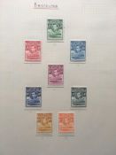 ALBUM WITH A COLLECTION OF COMMONWEALTH STAMPS, MAJORITY KG6 PERIOD (WITH MINI SHEET SETS),