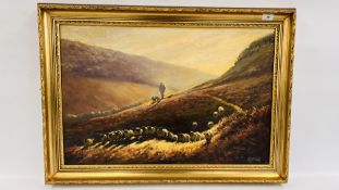 OIL ON CANVAS "DAWN FROM ROSEDALE" BEARING SIGNATURE GEOFF BINNS, 49.5CM X 75CM.