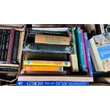 11 X BOXES OF ASSORTED BOOKS, AS CLEARED, TO INCLUDE - HISTORY, GARDENING AND REFERENCE.