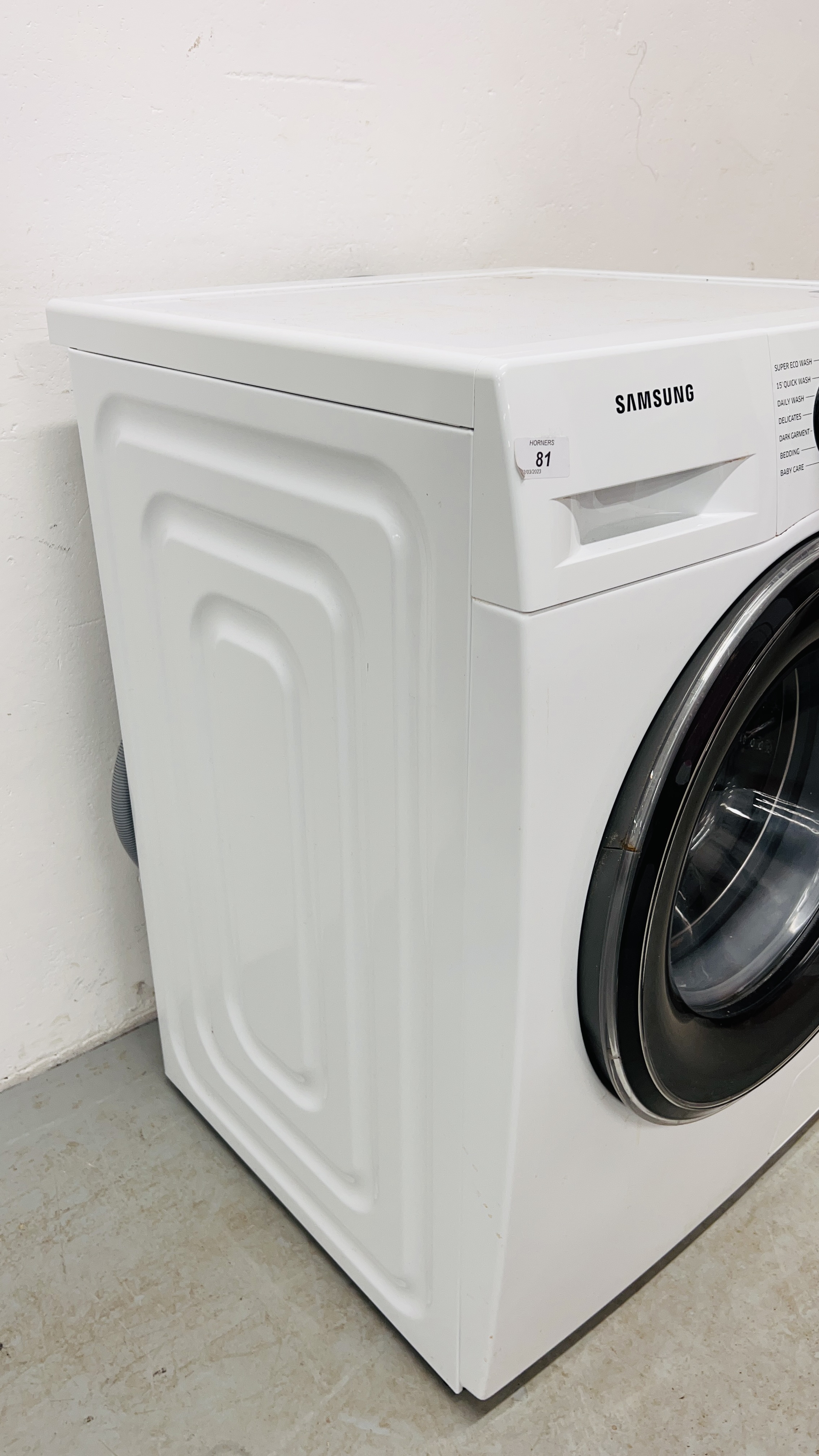 A SAMSUNG ECO BUBBLE 7KG WASHING MACHINE - SOLD AS SEEN. - Image 5 of 8
