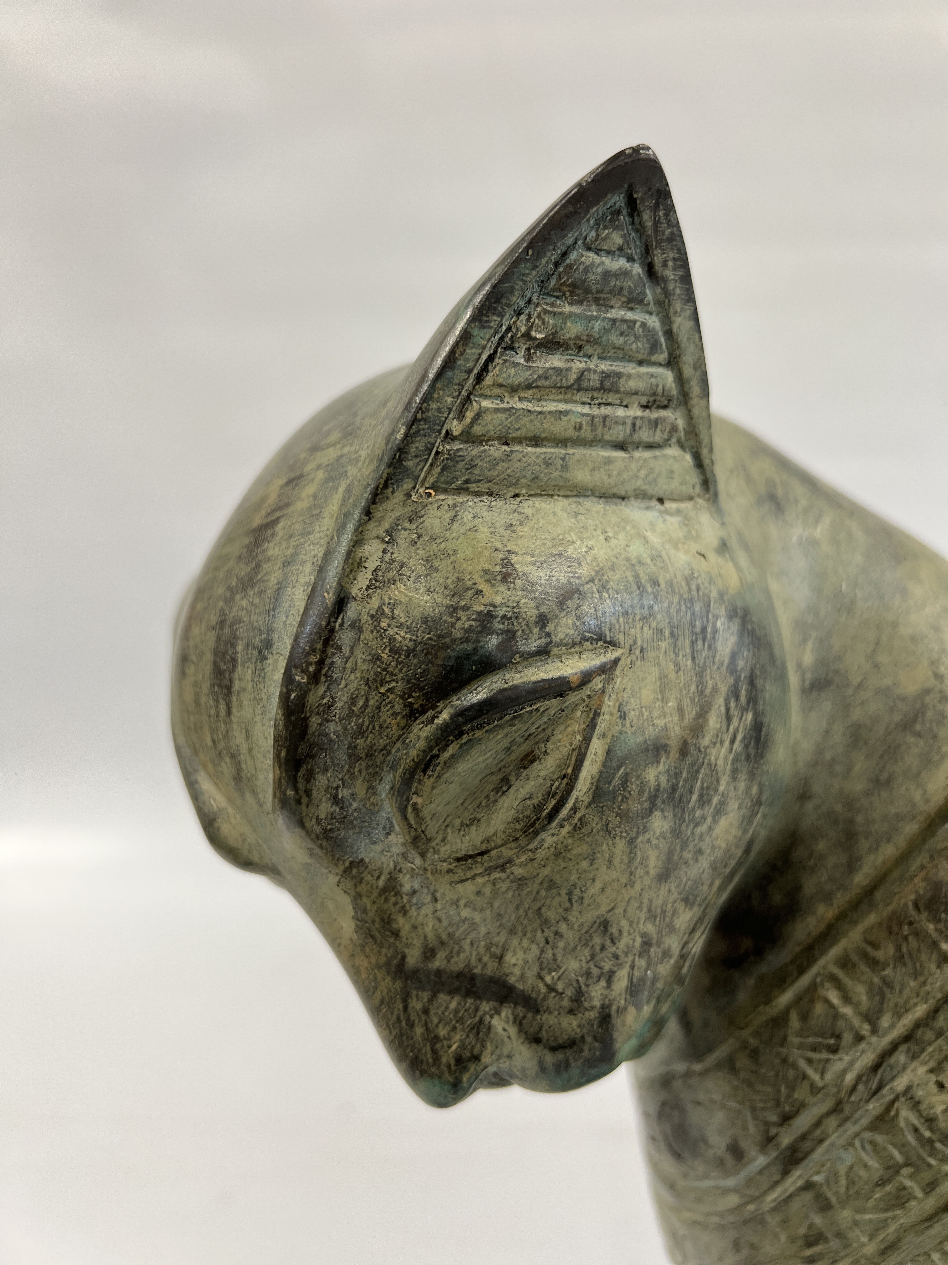 A BRONZE STUDY OF A SPHYNX - HEIGHT 49CM. - Image 9 of 11