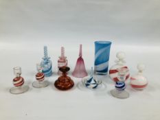 A COLLECTION OF ART GLASS STUDIO PIECES,