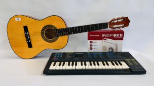 RETRO INSPIRED RADIO, BONTEMPI SYSTEM 5 666 SOUNDS BT 705 ORGAN + A HERALD GUITAR MODEL: MG104N.