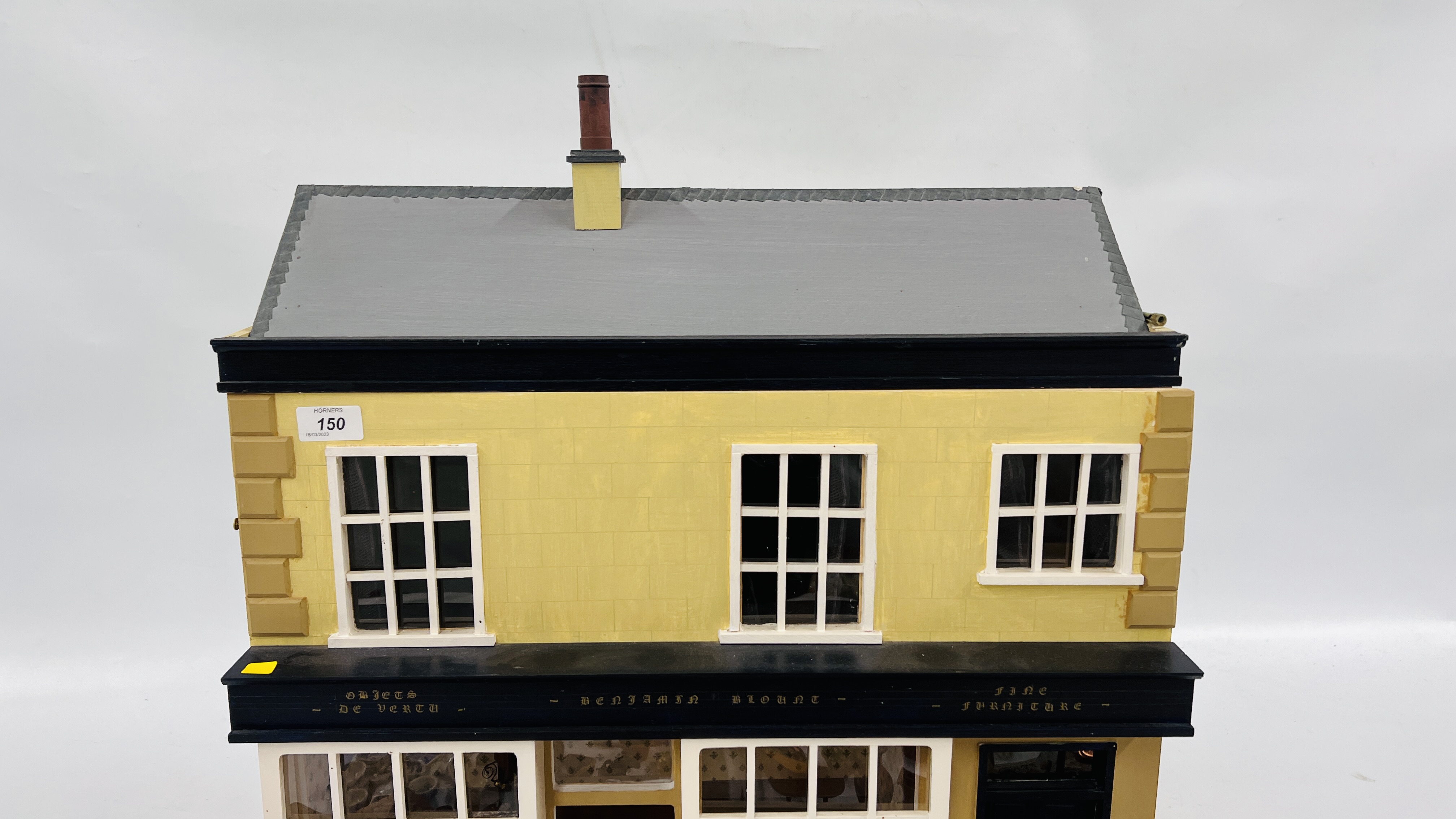 A LARGE DOLLS HOUSE SHOP "BENJAMIN BLONDE", W 58CM, D 31CM, - Image 2 of 19