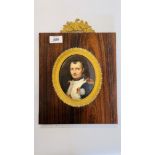 AN OVAL ENAMELLED PLAQUE OF NAPOLEON BY J.