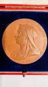 A VICTORIA BRONZE JUBILEE MEDALLION IN CASE.