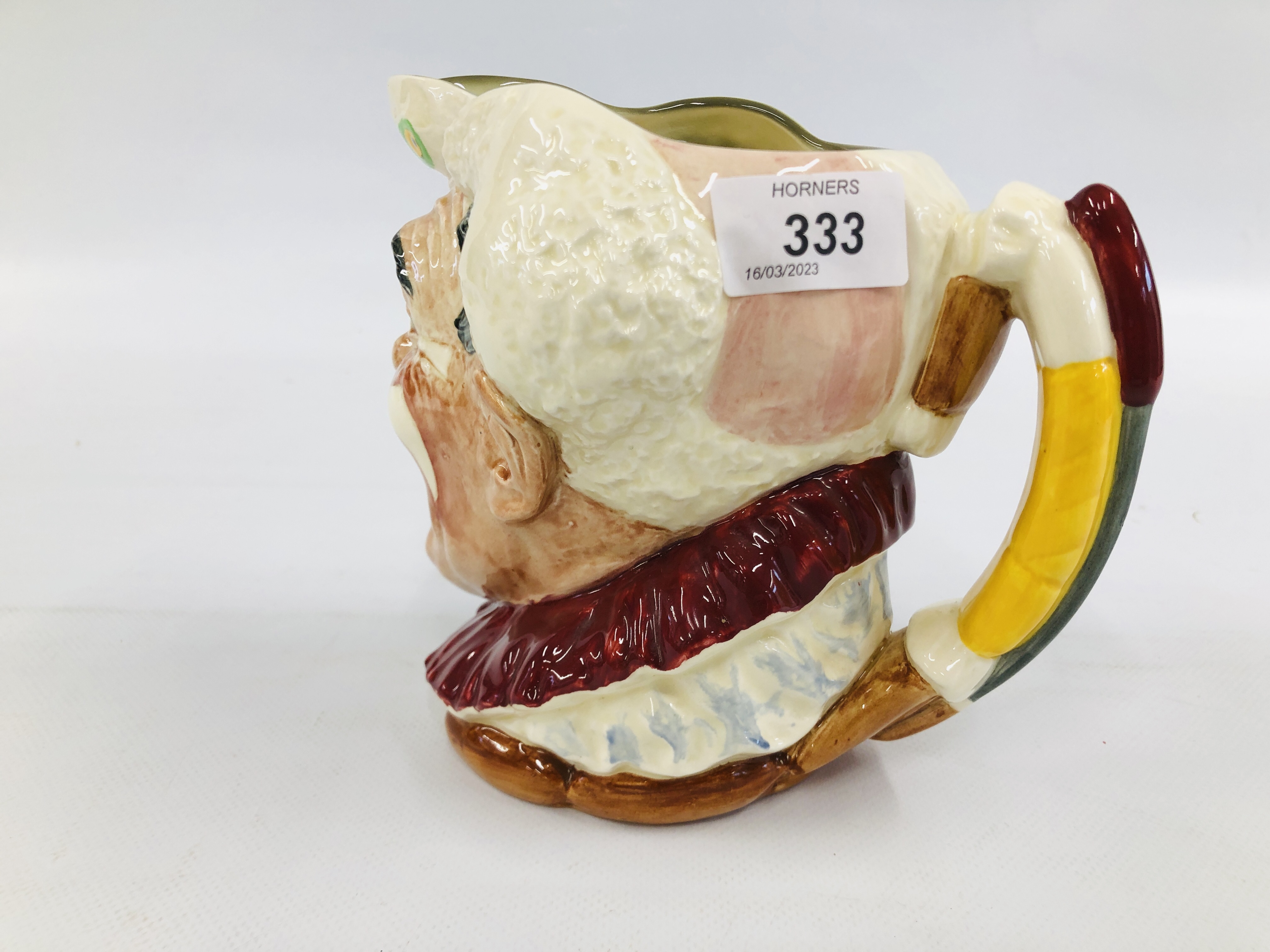 RARE ROYAL DOULTON CHARACTER JUG "THE CLOWN" Rd NO. 28163 Rd NO. 6207 Rd NO. 92/50 - H 16CM. - Image 3 of 5