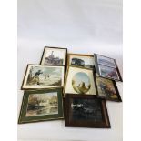 EIGHT FRAMED PICTURES,