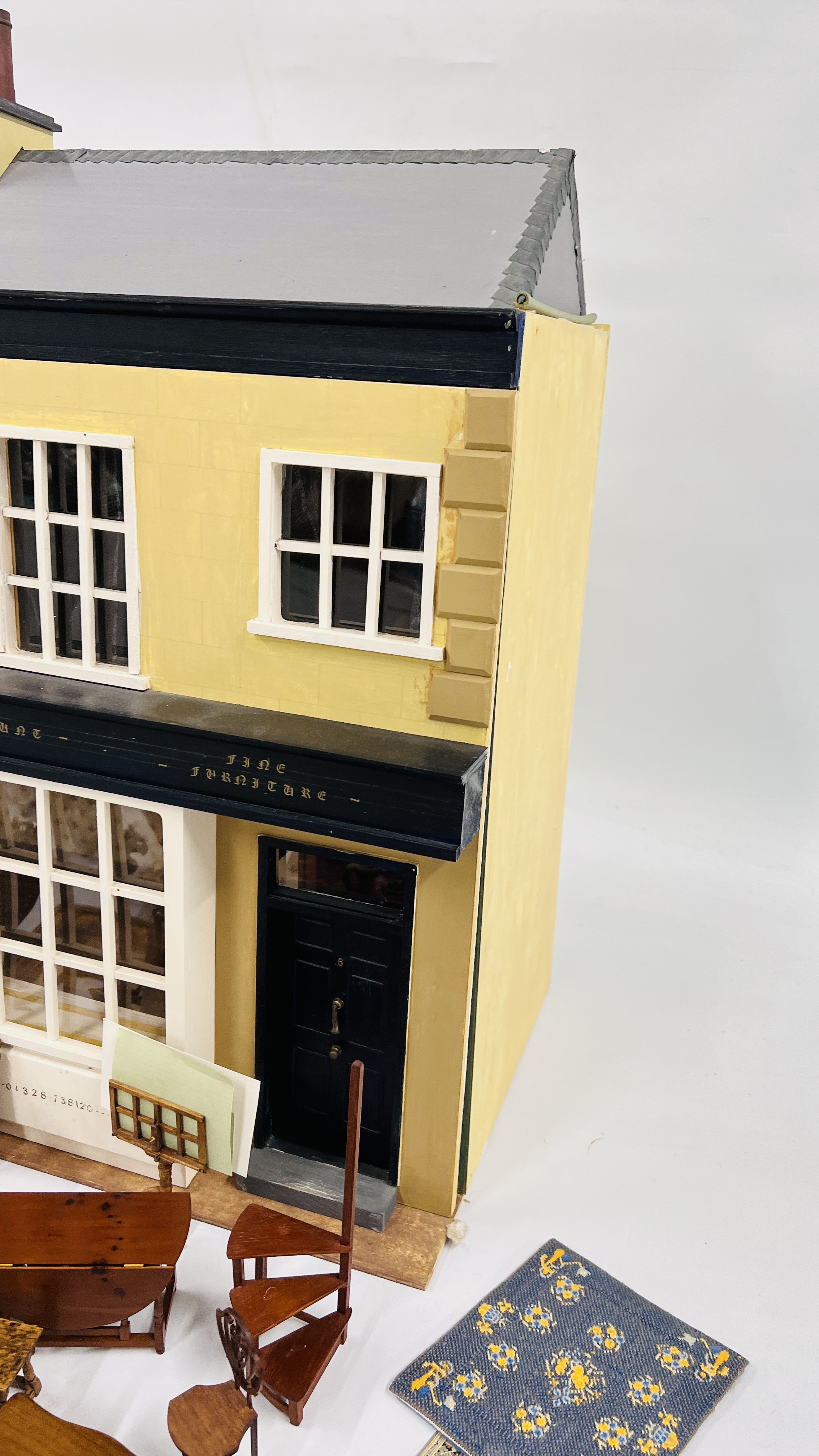 A LARGE DOLLS HOUSE SHOP "BENJAMIN BLONDE", W 58CM, D 31CM, - Image 6 of 19