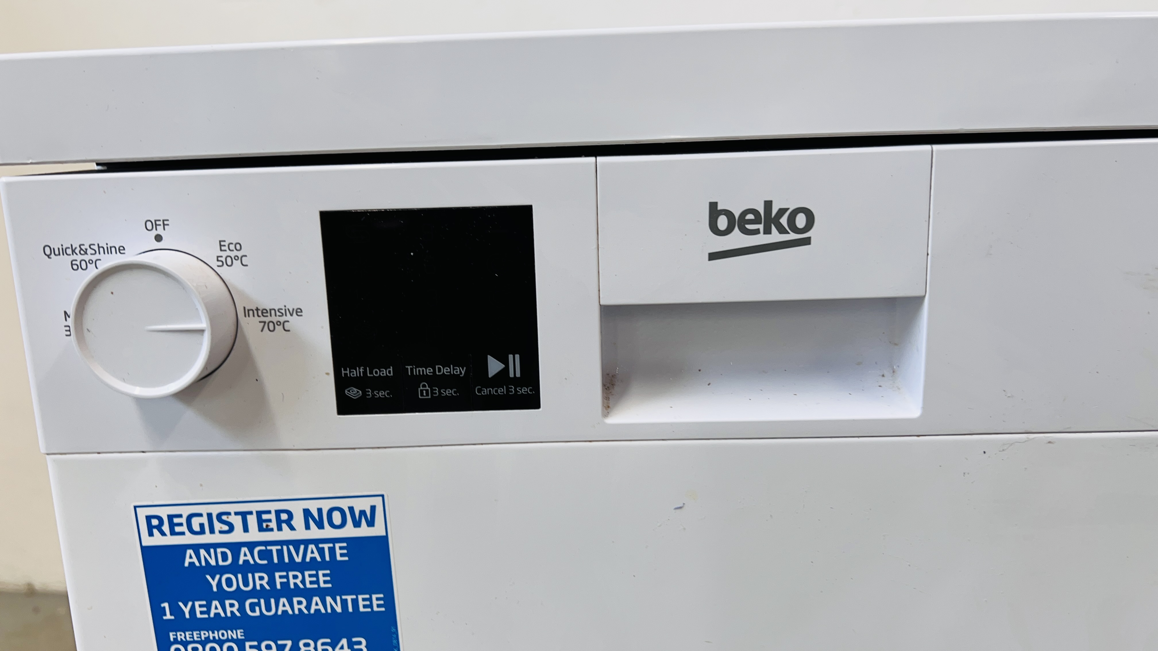 BEKO DISHWASHER 45CM W 58CM D 85CM H - SOLD AS SEEN - Image 2 of 6