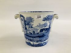 A SPODE ITALIAN ICE BUCKET DESIGN C.1816, H 20.5CM X DIA. 22.5CM.