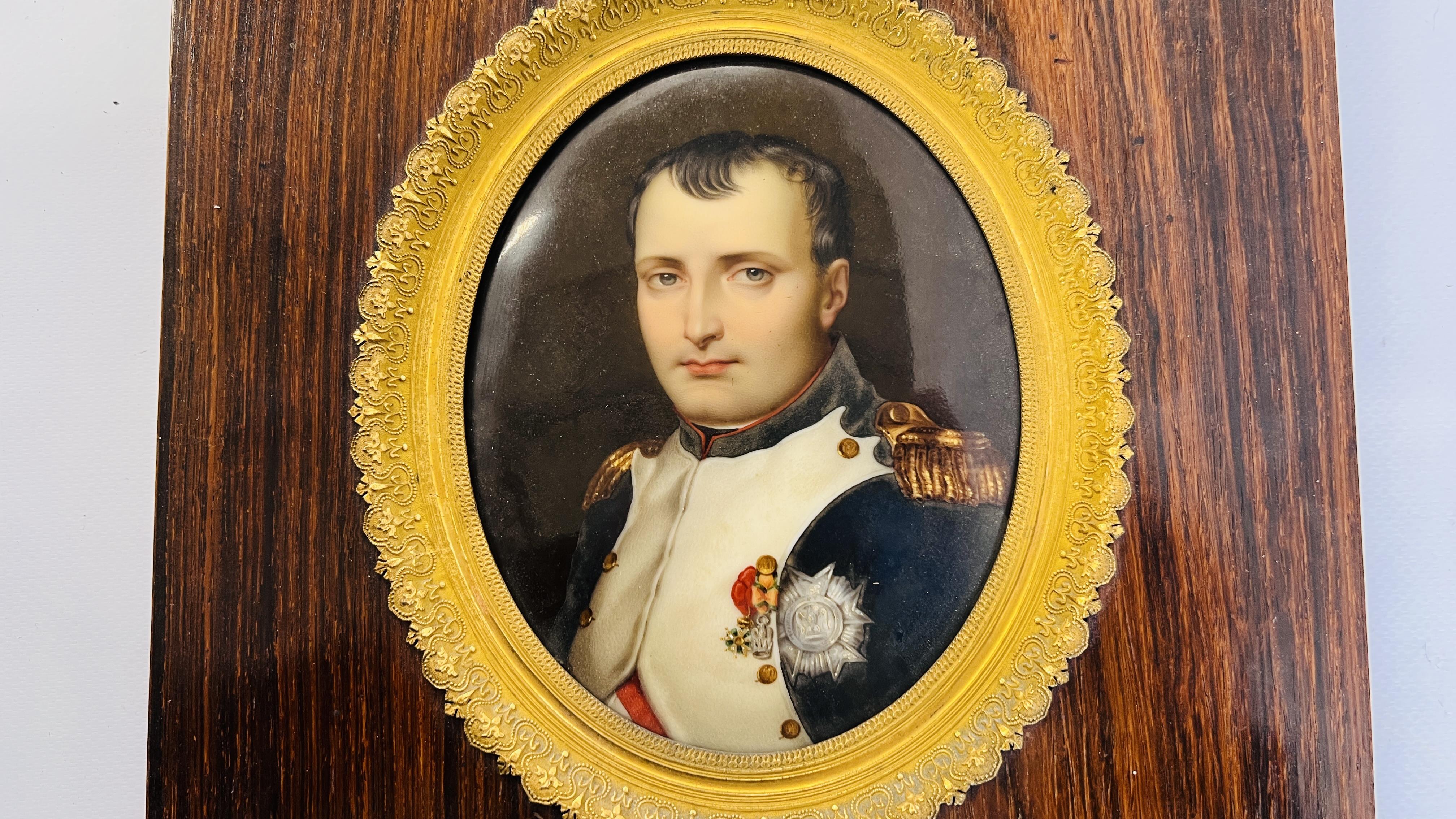 AN OVAL ENAMELLED PLAQUE OF NAPOLEON BY J. - Image 7 of 15