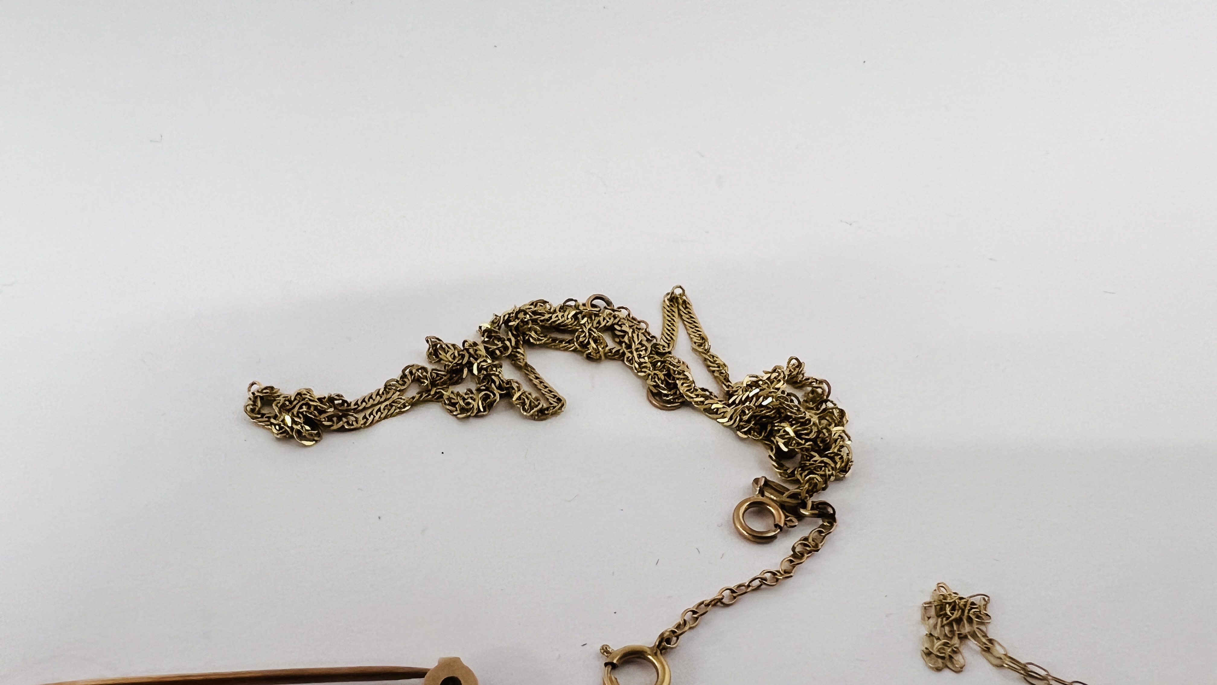 2 X FINE 9CT GOLD CHAINS, - Image 7 of 8