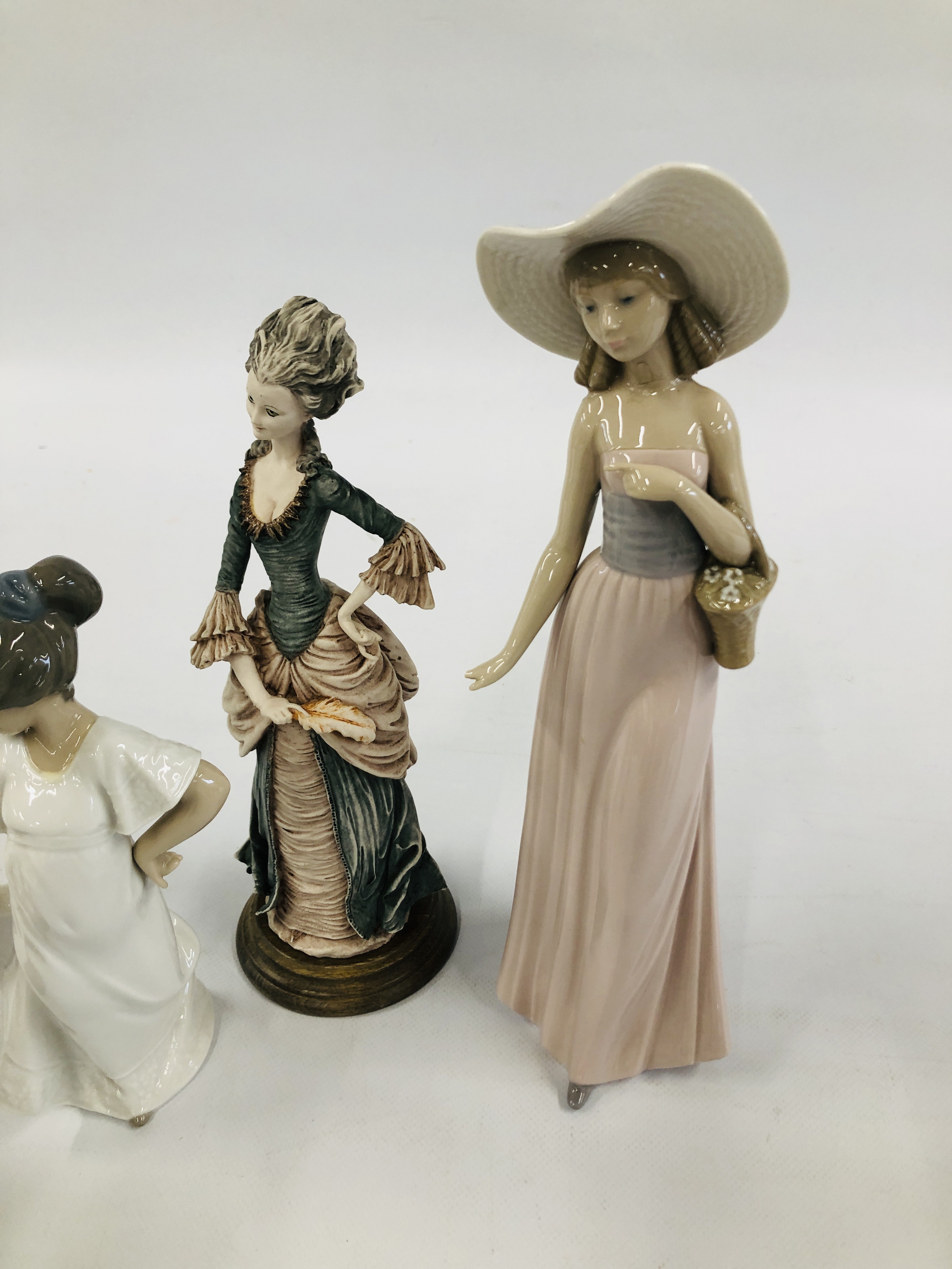 A GROUP OF SEVEN FIGURINES TO INCLUDE LLADRO PETER PAN (PIPE MUSING), NAO DANCING CHILD, - Image 6 of 10