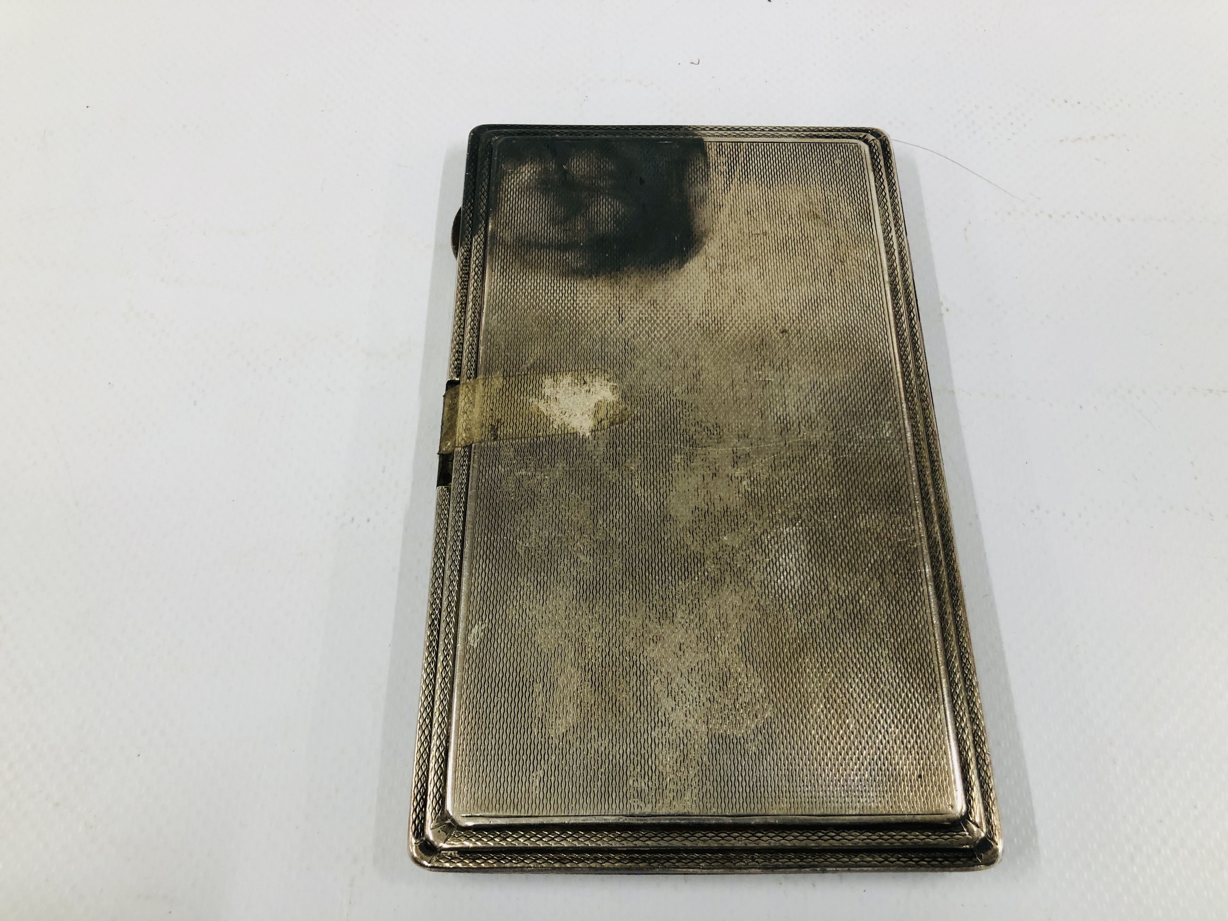 A SILVER CIGARETTE CASE A/F BIRMINGHAM ASSAY WITH PERSONALISED INSCRIPTION ALONG WITH TWO SMALL - Image 14 of 16