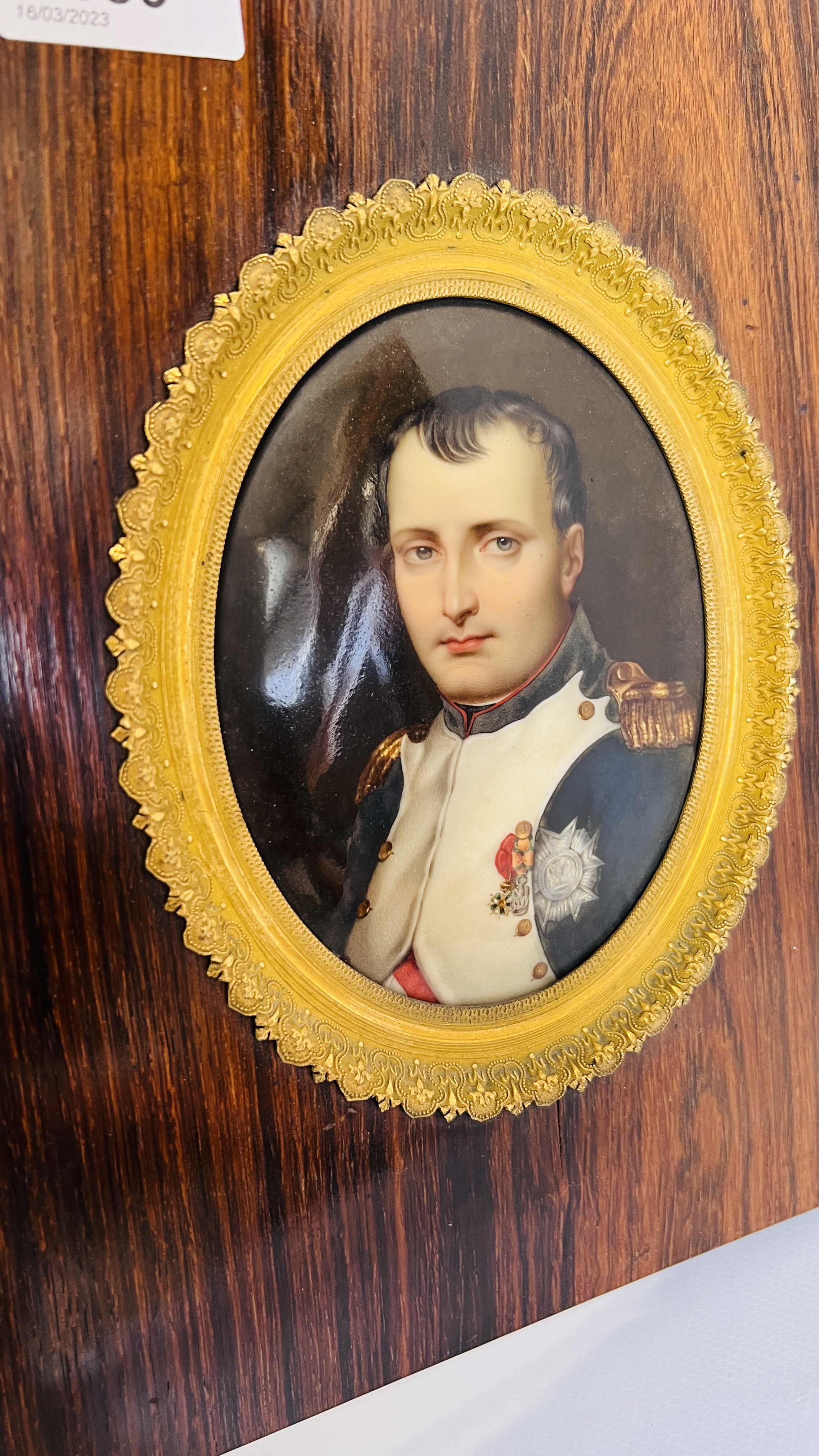 AN OVAL ENAMELLED PLAQUE OF NAPOLEON BY J. - Image 9 of 15