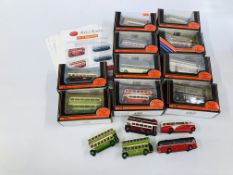 A FRUIT BOX CONTAINING EXCLUSIVE FIRST EDITION BOXED BUSSES.