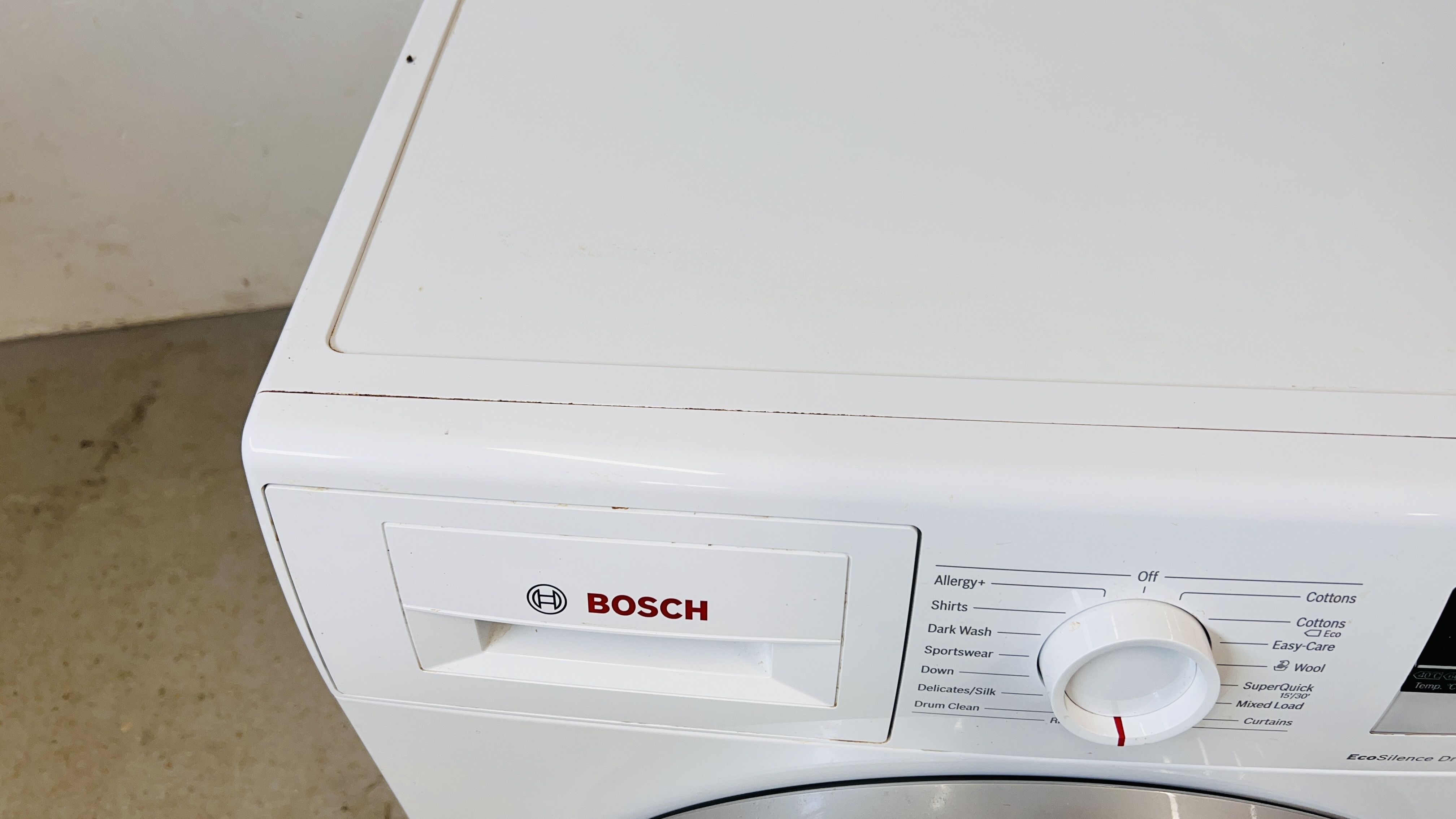 A BOSCH SERI 4 VARIOPERFECT ECO SILENCE DRIVE WASHING MACHINE - SOLD AS SEEN. - Image 4 of 10
