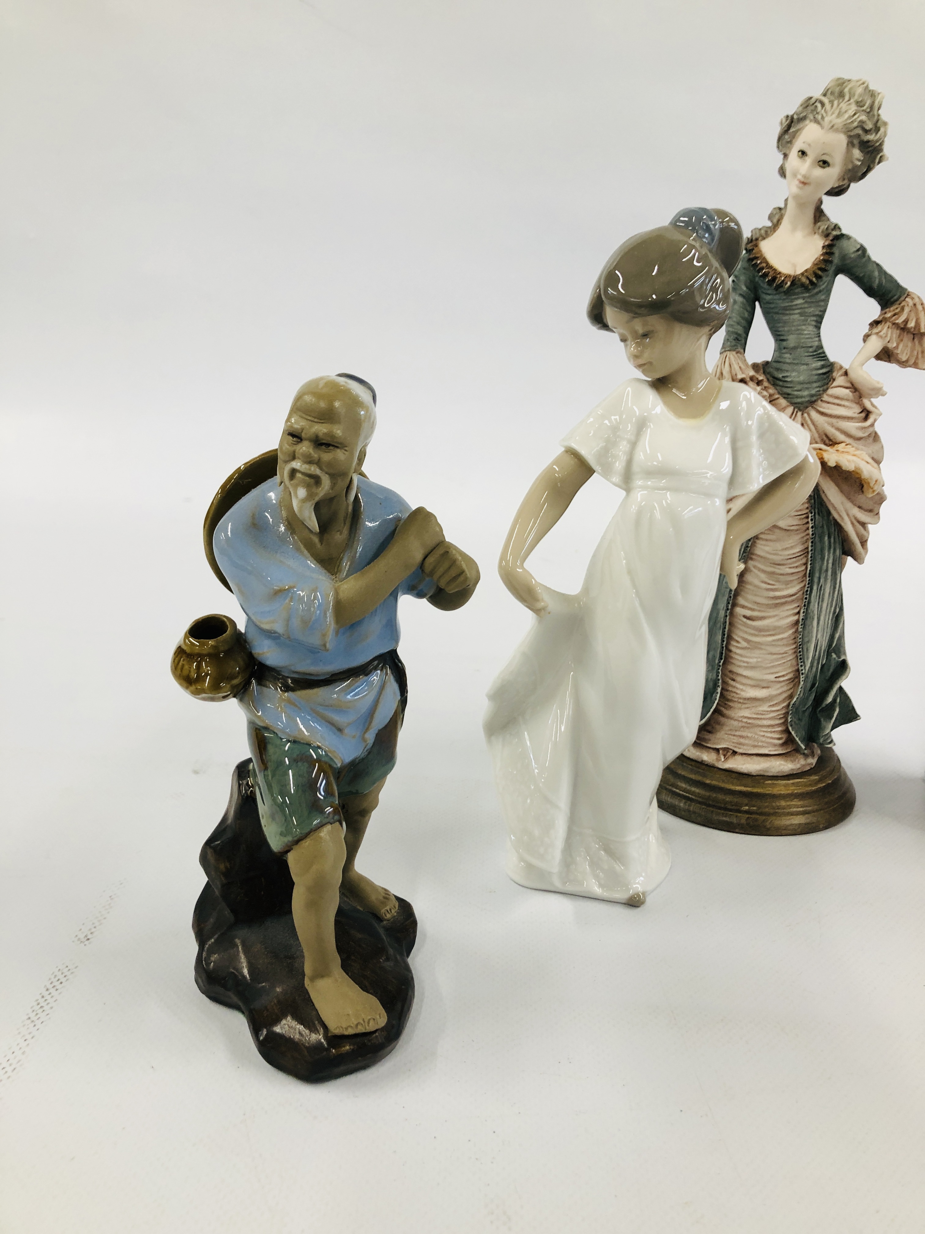 A GROUP OF SEVEN FIGURINES TO INCLUDE LLADRO PETER PAN (PIPE MUSING), NAO DANCING CHILD, - Image 8 of 10