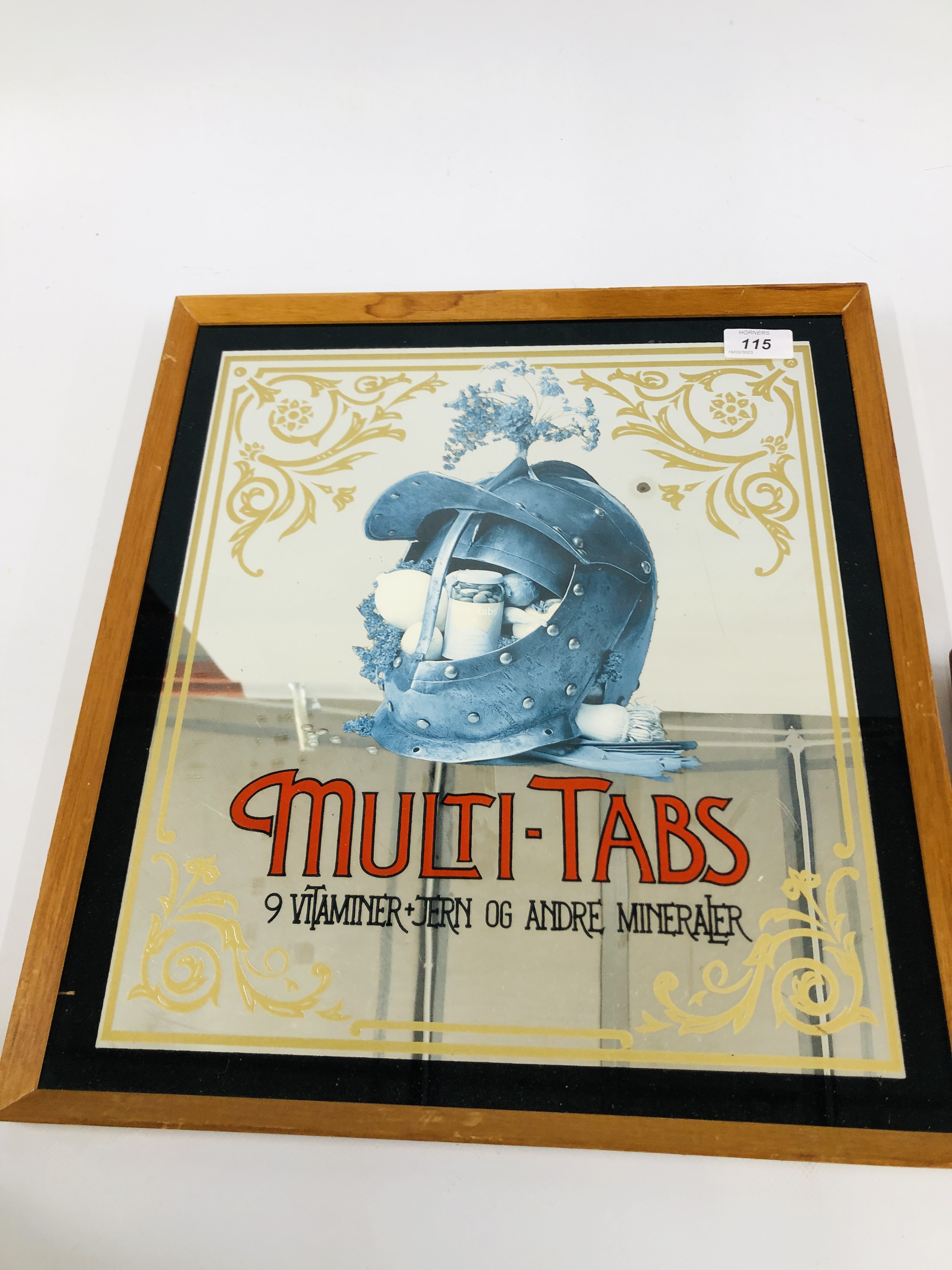 5 REPRODUCTION ADVERTISING WALL MIRRORS TO INCLUDE BISTO, COCA COLA, BIERES MEUSE, MULTI-TABS, - Image 6 of 6