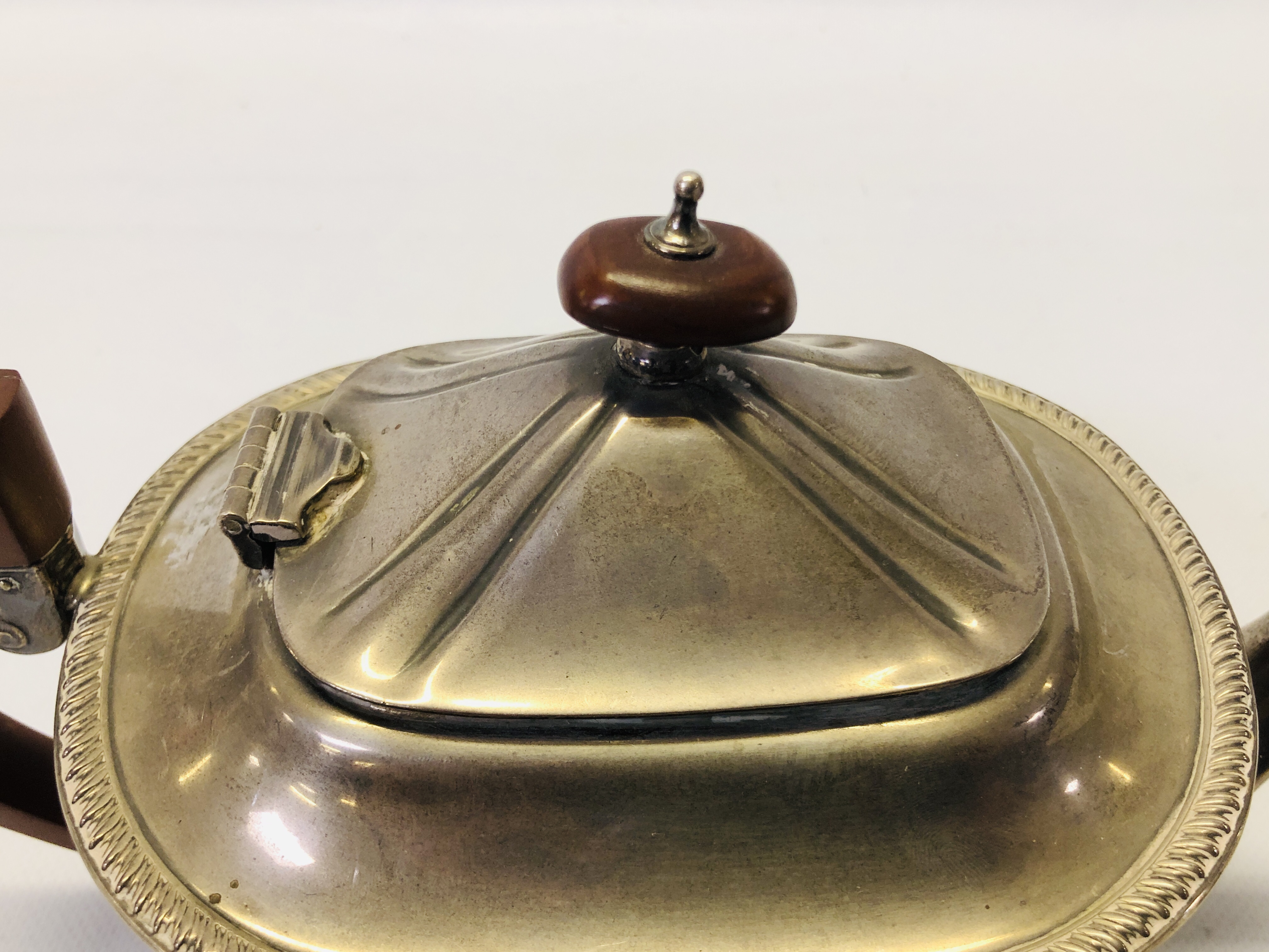 A SILVER TEAPOT, - Image 12 of 21