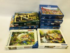 10 JIGSAW PUZZLES GIBSON & RAVENSBURGER.